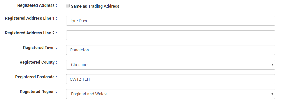 Set Registered Address Image