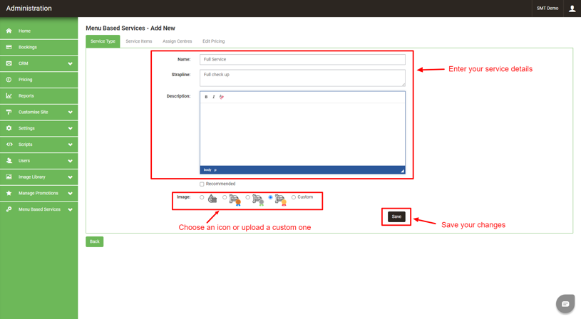 Create A Service Image 2 (eShop)