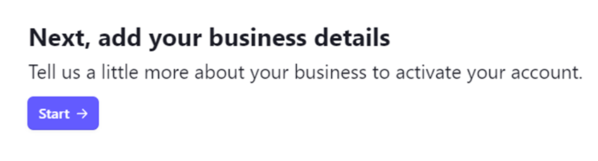 Stripe Add Business Details Image