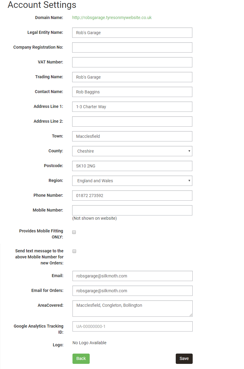 Account Settings Image 1 (eShop)