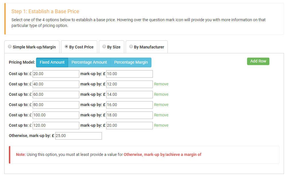 Pricing By Cost Price (eShop) Image