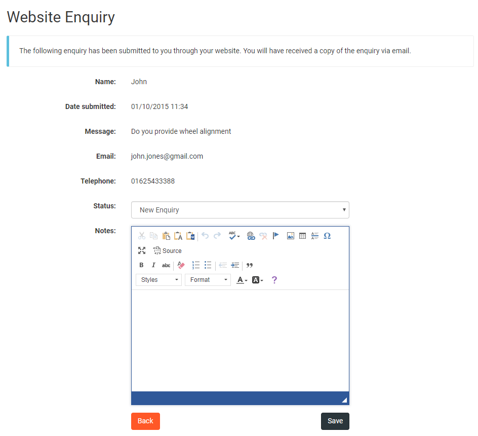 Enquiry View Image