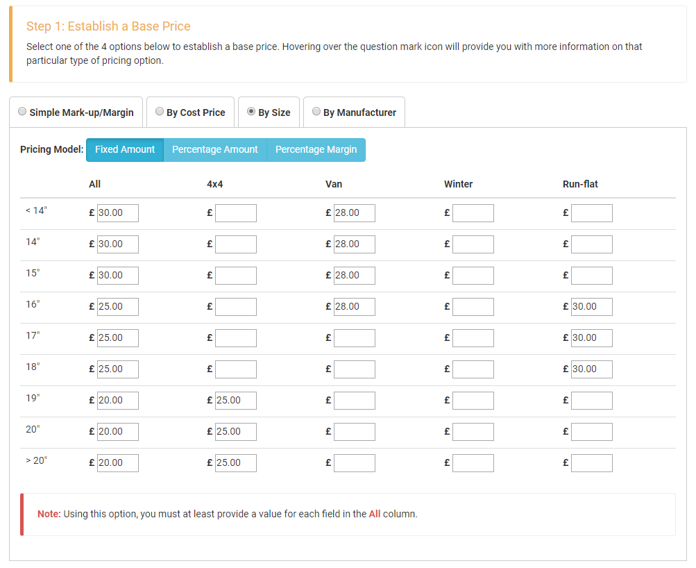 Pricing By Size (eShop) Image