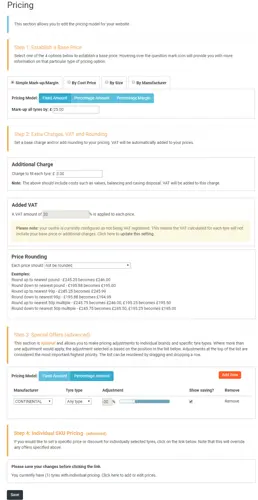 Pricing Setup Image